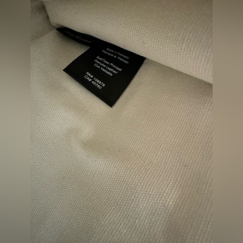 rag & bone Cream Leather Envelope Clutch - Picture 9 of 14